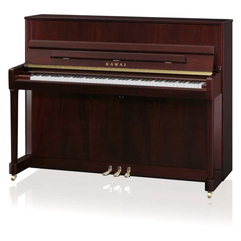 New Kawai K200 Upright Piano in Mahogany Polished (114cm) Made in Indonesia.
