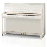 New Kawai K200 Upright Piano in White Polished (114cm) Made in Indonesia.