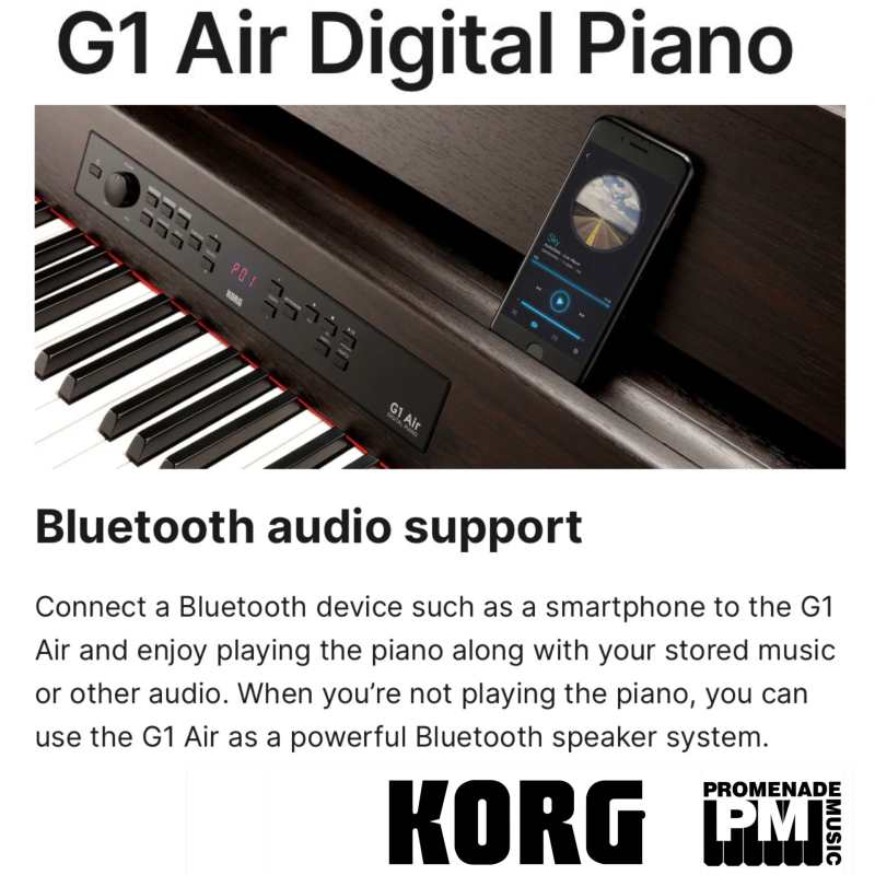 KORG G1 Air BK Digital Piano in Black - Image 4