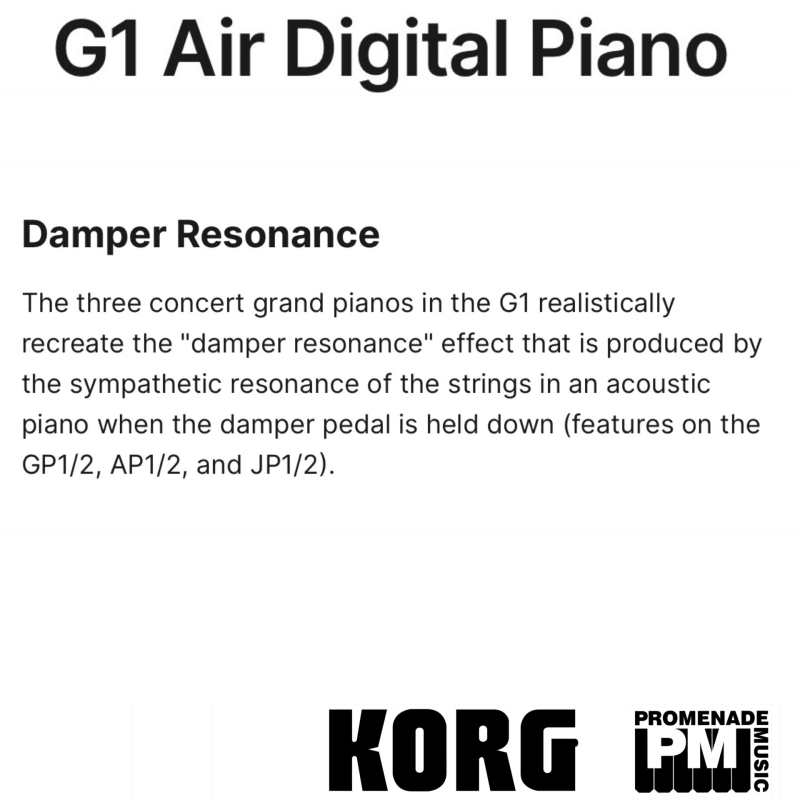 KORG G1 Air BK Digital Piano in Black - Image 9