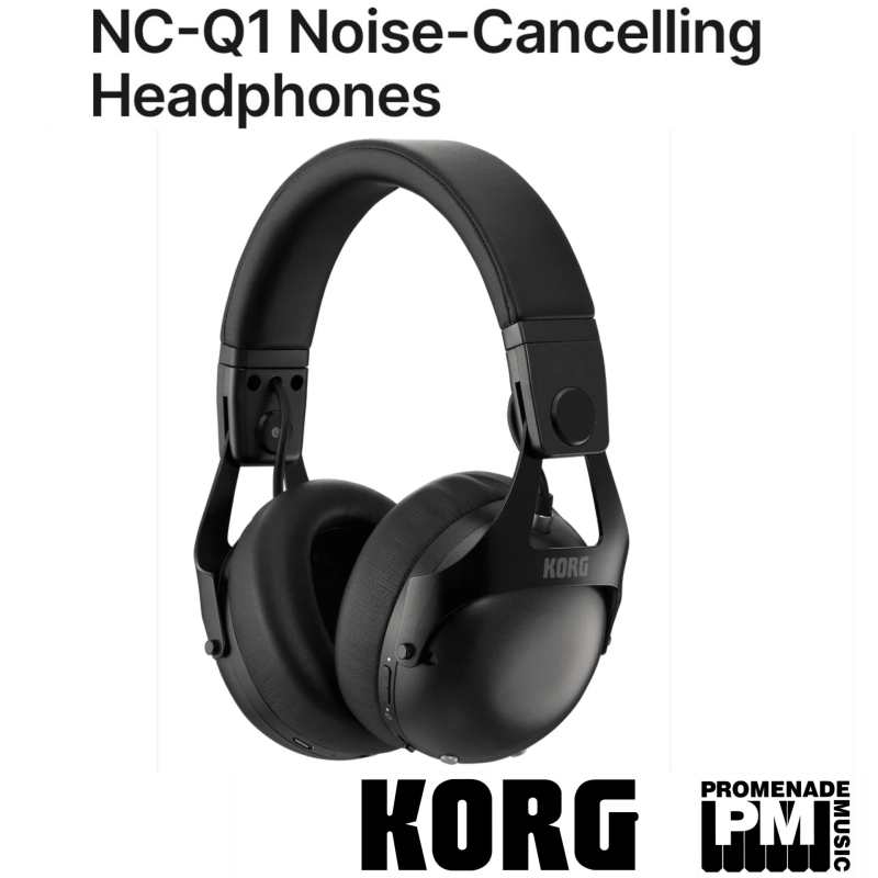 Korg NCQ1 Noise Cancelling Headphones in Black