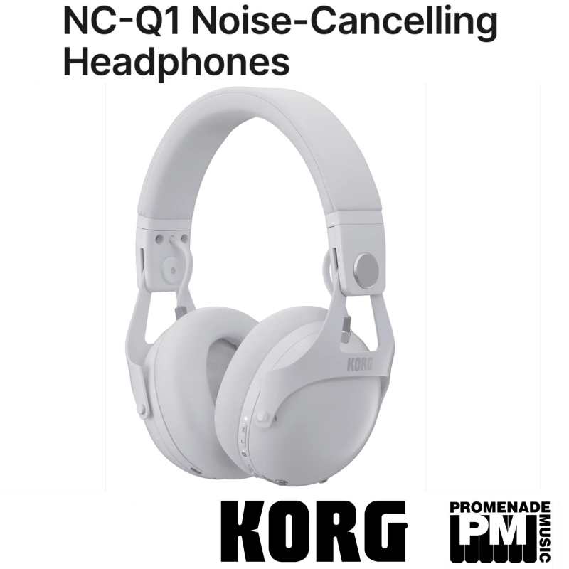 Korg NCQ1 Noise Cancelling Headphones in White
