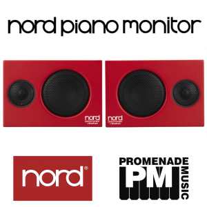 Pair of Nord Piano Monitors (V2) with Mounting Brackets