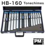 Suzuki HB160 - 16 Note Diatonic Hand Chime Set with Hard Case (Handchimes: A4 to F6 with 2 x Bb and 1 x F#)