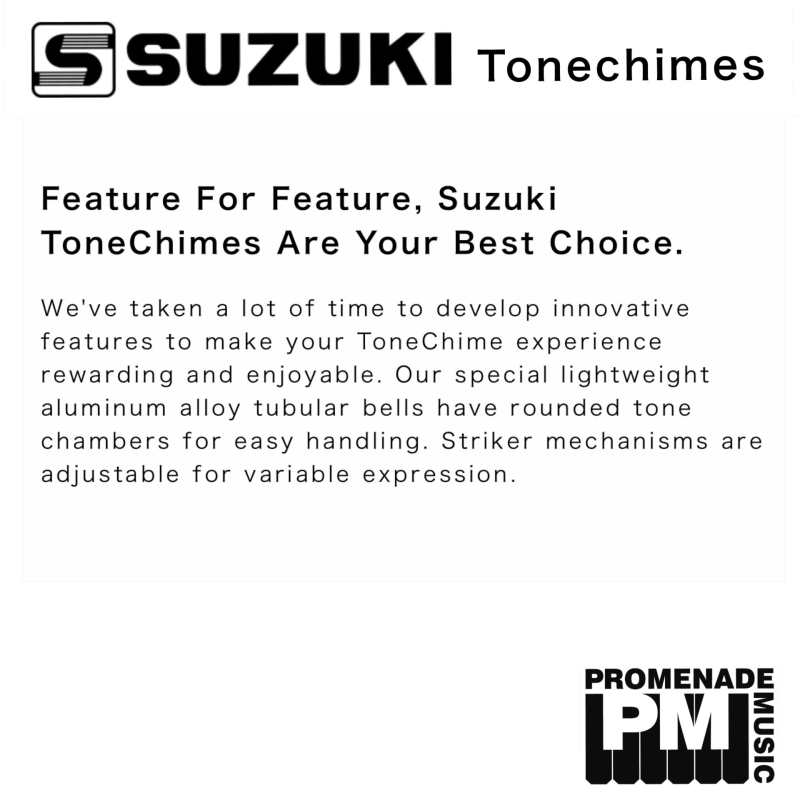 Suzuki HB120A 3rd-octave Chromatic Tonechimes Extension Set with Hardcase to go with Suzuki HB250 ..... 12-notes (in two 1/2-octaves) from f#4 down to c4 and g#6 up to c7 [hb-120a] - Image 10