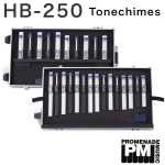 Suzuki HB250 Chromatic Tonechimes Set of 25-notes (2-octave) with Hardcase ….. g4-g6 range, case has pull-handle and wheels [hb-250]