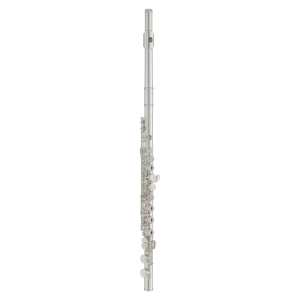 Yamaha YFL-212SL Flute in Silver Plated Finish with Case (YFL212SL student model has covered holes, offset G, split E mechanism and .925 solid sterling silver lip-plate)