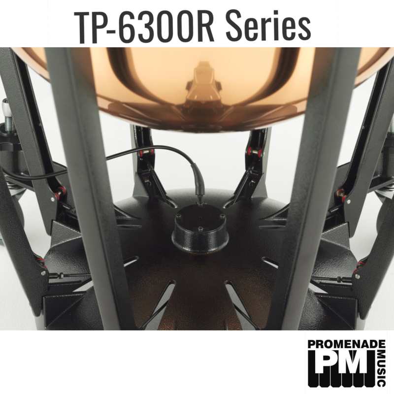 Yamaha TP-6323R 23" Smooth Copper Timpani ….. with pedal balance spring system, tuning key, yamaha remo renaissance head, and head protector (tp6300r series tp6323r) - Image 3