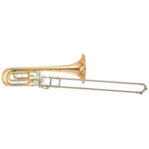 Yamaha YBL-620GE Bass Trombone in Gold Lacquer Finish with Case & Mouthpiece (Bb/F/Eb & Bb/F/D professional model YBL620GE