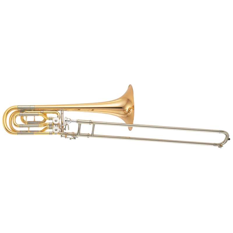Yamaha YBL-620GE Bass Trombone in Gold Lacquer Finish with Case & Mouthpiece (Bb/F/Eb & Bb/F/D professional model YBL620GE