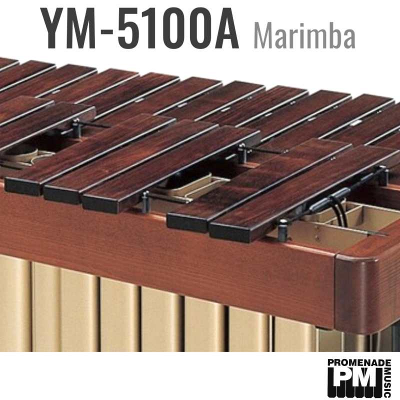 Yamaha YM-5100A 5-octave Marimba with Honduran Rosewood Bars and Gas-spring Height Adjustable Frame (YM5100A) - Image 2