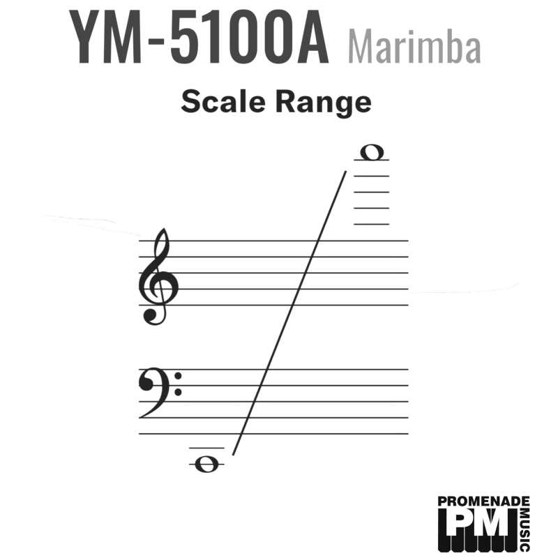 Yamaha YM-5100A 5-octave Marimba with Honduran Rosewood Bars and Gas-spring Height Adjustable Frame (YM5100A) - Image 3