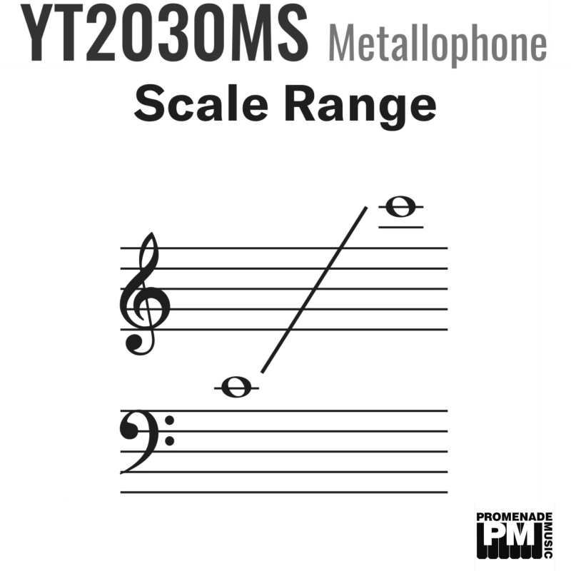 Yamaha YT2030MS 3-octave Metallophone with Resonator and Height Adjustable Stand with Damper Pedal ….. 32mm wide / 10.3mm thick bars, c-c range, A=442Hz pitch [yt-2030ms] - Image 3