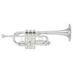 Yamaha YTR-6610S Eb/D Trumpet in Silver Plated Finish with Case & Mouthpiece [professional high-pitched model YTR6610S)