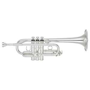 Yamaha YTR-6610S Eb/D Trumpet in Silver Plated Finish with Case & Mouthpiece [professional high-pitched model YTR6610S)