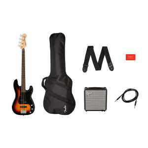 Squier Affinity Series Precision Bass PJ Pack in Sunburst