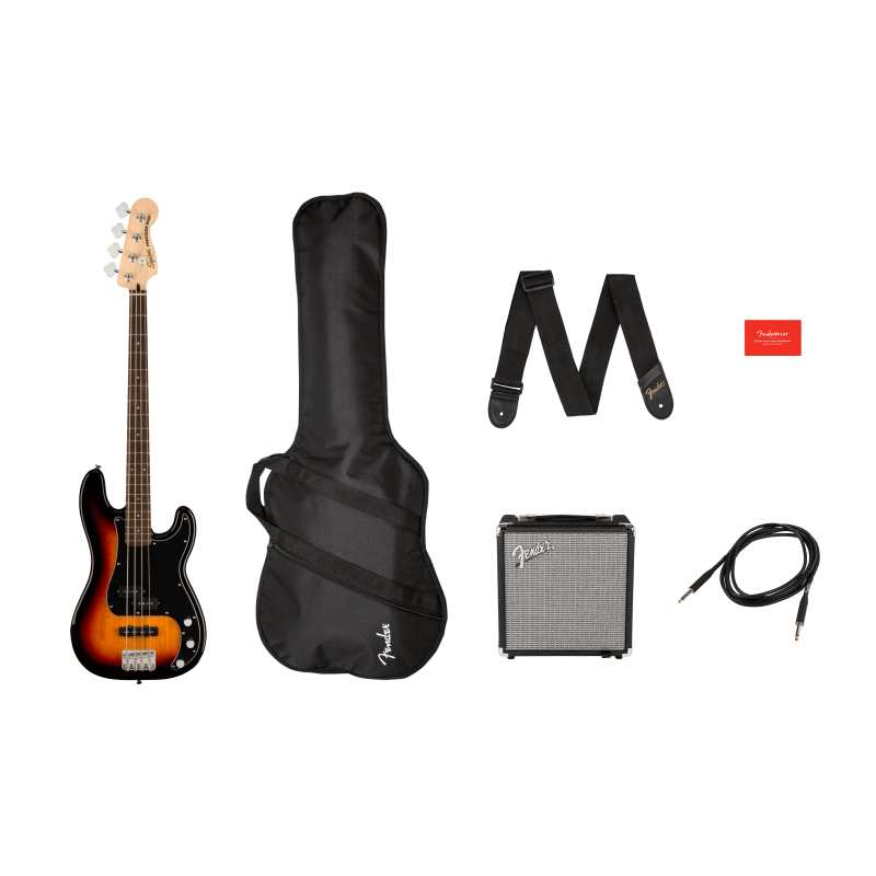 Squier Affinity Series Precision Bass PJ Pack in Sunburst