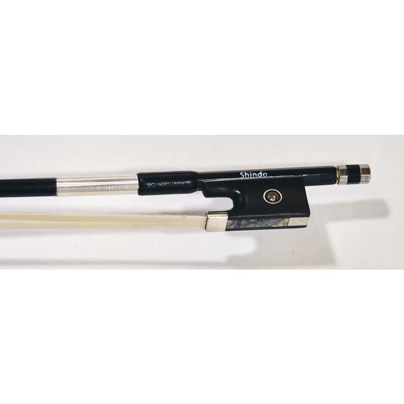 Shindo 200 Series 4/4 Size Plain Carbon Violin Bow with Round Stick (VL.200.PC.R.44) - Image 6