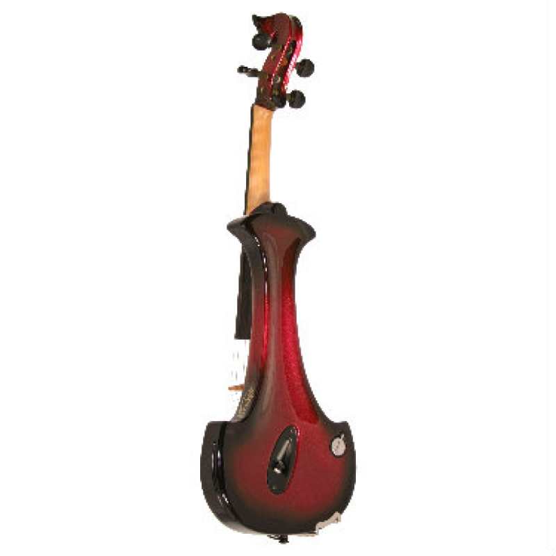 Bridge Aquila 4-String Electric Violin in Red with Hard Case & Carbon Bow - Image 6