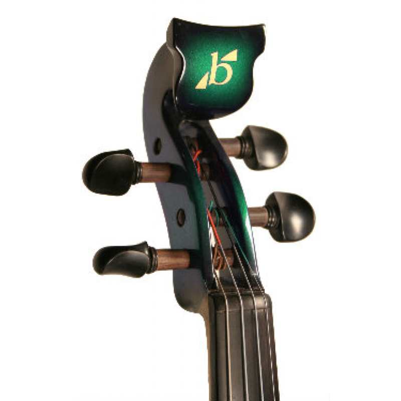 Bridge Aquila 4-String Electric Violin in Green with Hard Case & Carbon Bow - Image 11