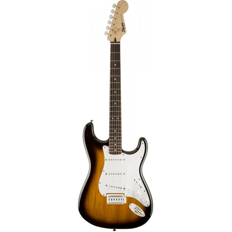 Squier Bullet Strat with Tremolo Electric Guitar in Brown Sunburst - Image 2
