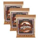 3 Sets of Ernie Ball Earthwood 2146 Phosphor Bronze Acoustic Guitar Strings 12-54