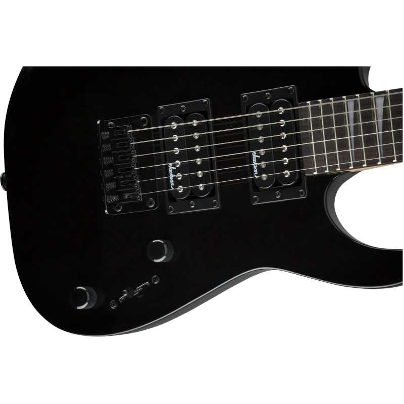 Jackson JS1X JS Series Dinky Minion Electric Guitar with Amaranth Fingerboard in Gloss Black Finish (2912223503) - Image 3
