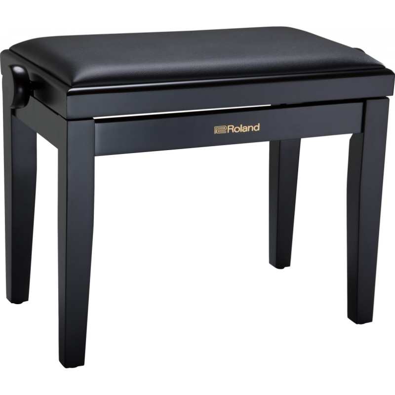 Roland RPB-200PE Polished Ebony Piano Bench with Cushioned Seat (RPB200PE)