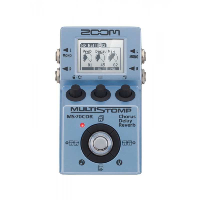 Zoom MS70CDR MultiStomp Multi-Effects Pedal (MS-70CDR)