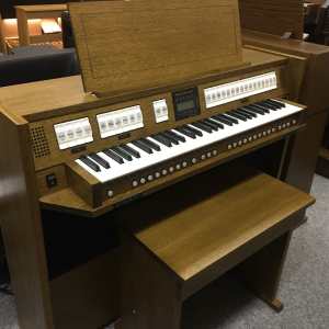 Content Clavis 125 Single Manual Digital Classical Organ in Solid Dark Oak with Stool [UK Specification] - EX DEMO