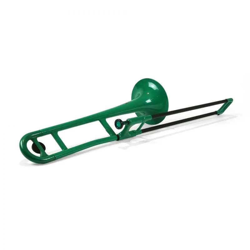 PBone Plastic Trombone in Green (With Bag & Mouthpiece) - Image 3