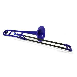 PBone Plastic Trombone in Blue (With Bag & Mouthpiece)