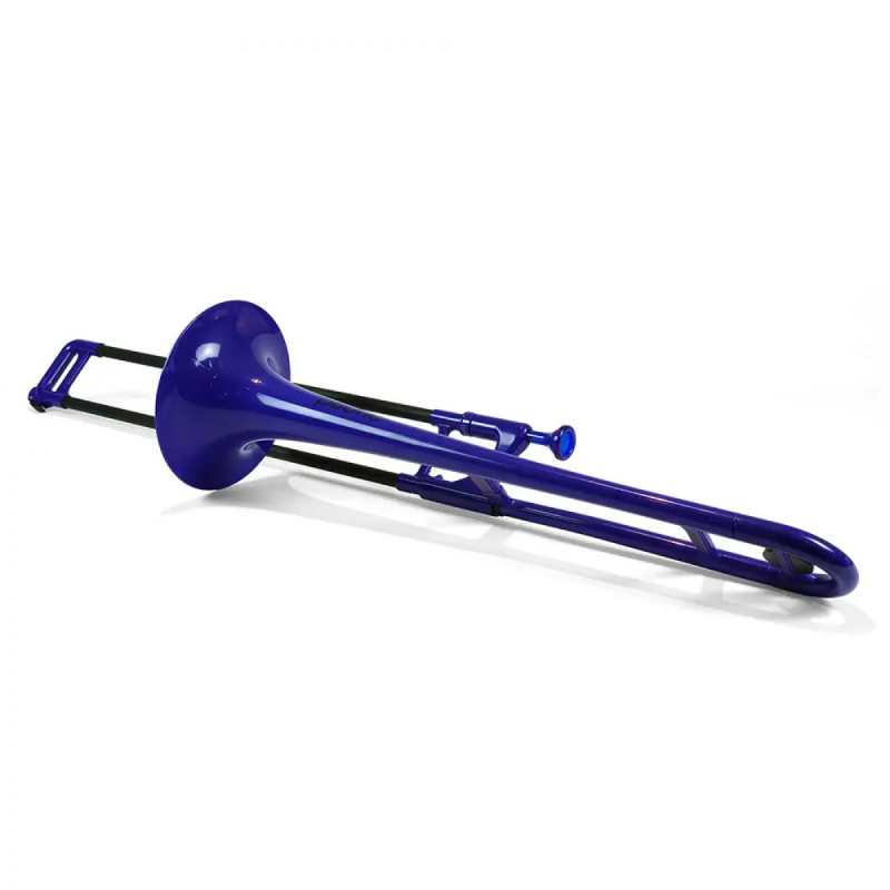 PBone Plastic Trombone in Blue (With Bag & Mouthpiece) - Image 4