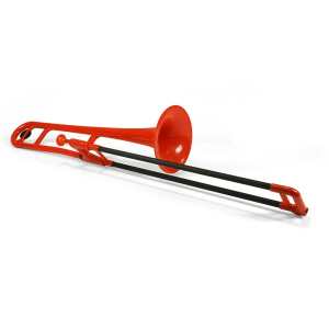 PBone Plastic Trombone in Red (With Bag & Mouthpiece)