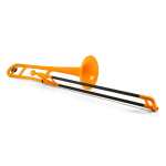 PBone Plastic Trombone in Orange (With Bag & Mouthpiece)