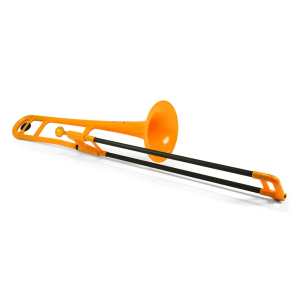 PBone Plastic Trombone in Orange (With Bag & Mouthpiece)