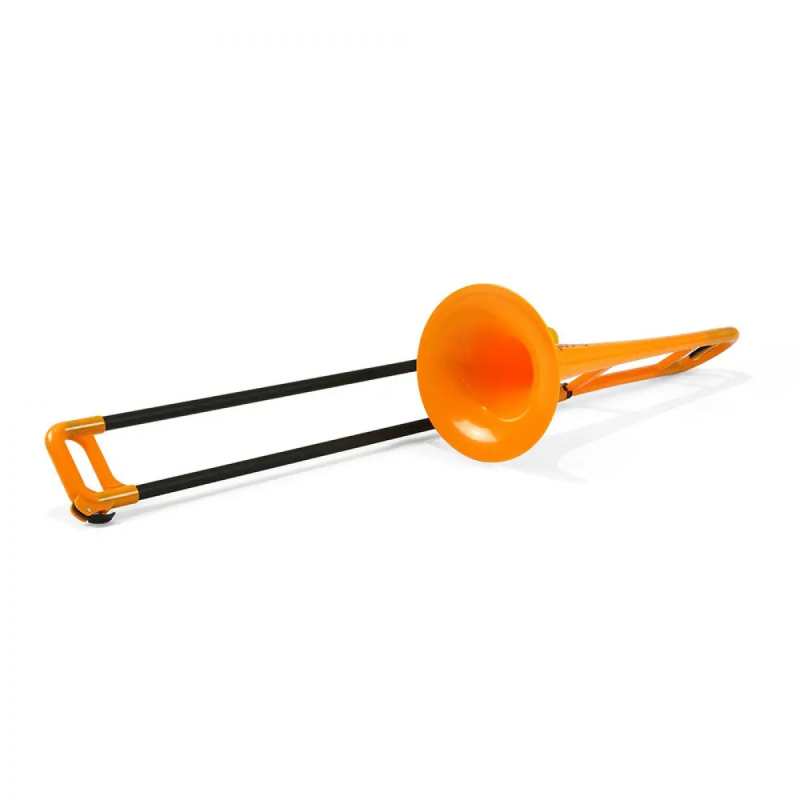 PBone Plastic Trombone in Orange (With Bag & Mouthpiece) - Image 3