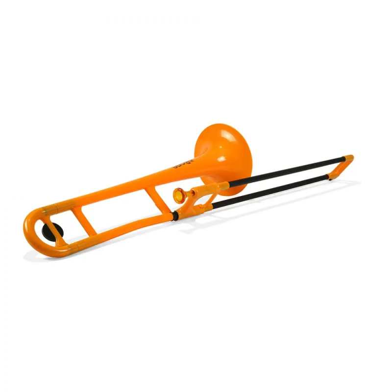 PBone Plastic Trombone in Orange (With Bag & Mouthpiece) - Image 2
