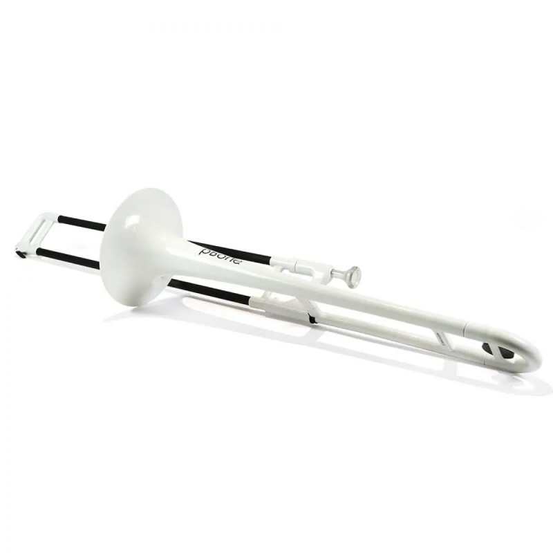 PBone Plastic Trombone in White (With Bag & Mouthpiece) - Image 4