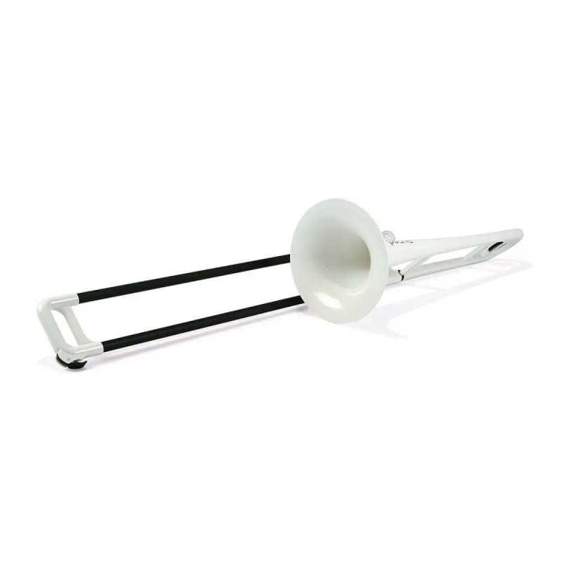 PBone Plastic Trombone in White (With Bag & Mouthpiece) - Image 3