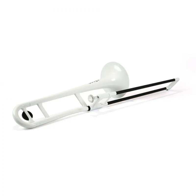 PBone Plastic Trombone in White (With Bag & Mouthpiece) - Image 2
