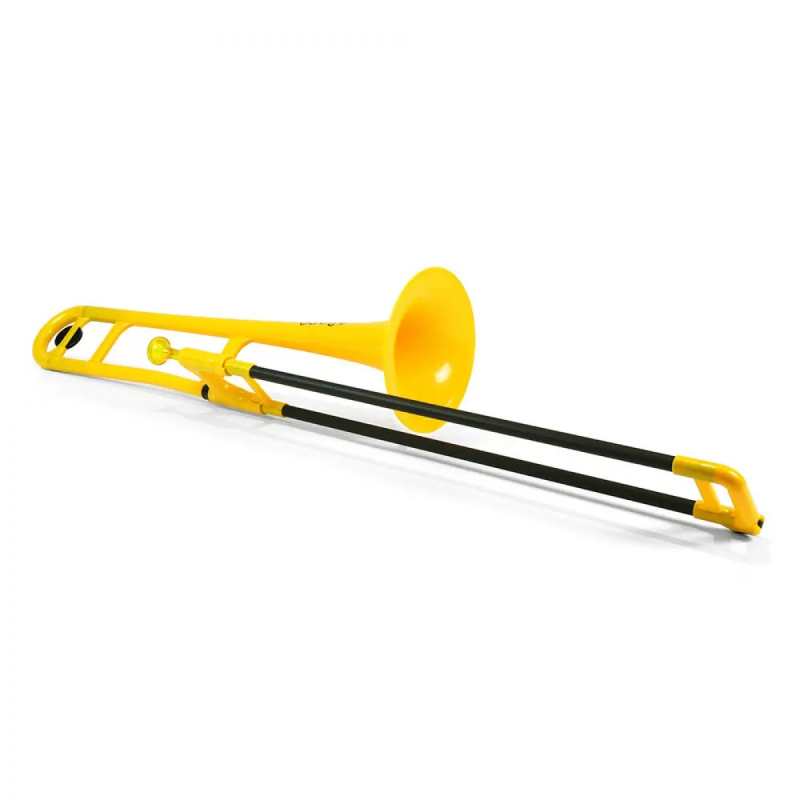 PBone Plastic Trombone in Yellow (With Bag & Mouthpiece)