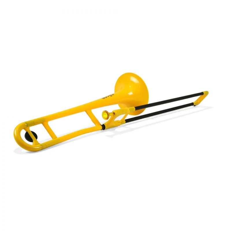 PBone Plastic Trombone in Yellow (With Bag & Mouthpiece) - Image 4