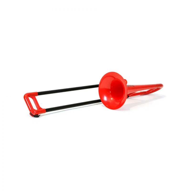 PBone Mini Plastic Trombone in Red (With Bag & Mouthpiece) - Image 2