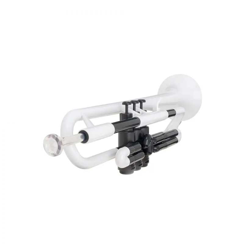 PTrumpet Plastic Trumpet in White with Bag - Image 4