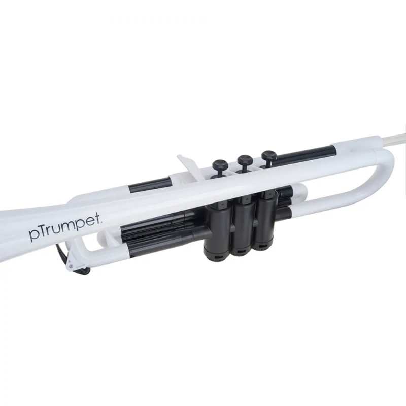 PTrumpet Plastic Trumpet in White with Bag - Image 3