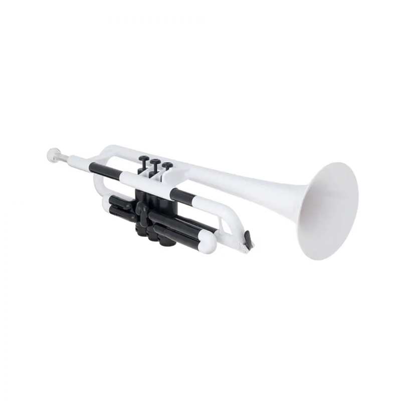 PTrumpet Plastic Trumpet in White with Bag - Image 2
