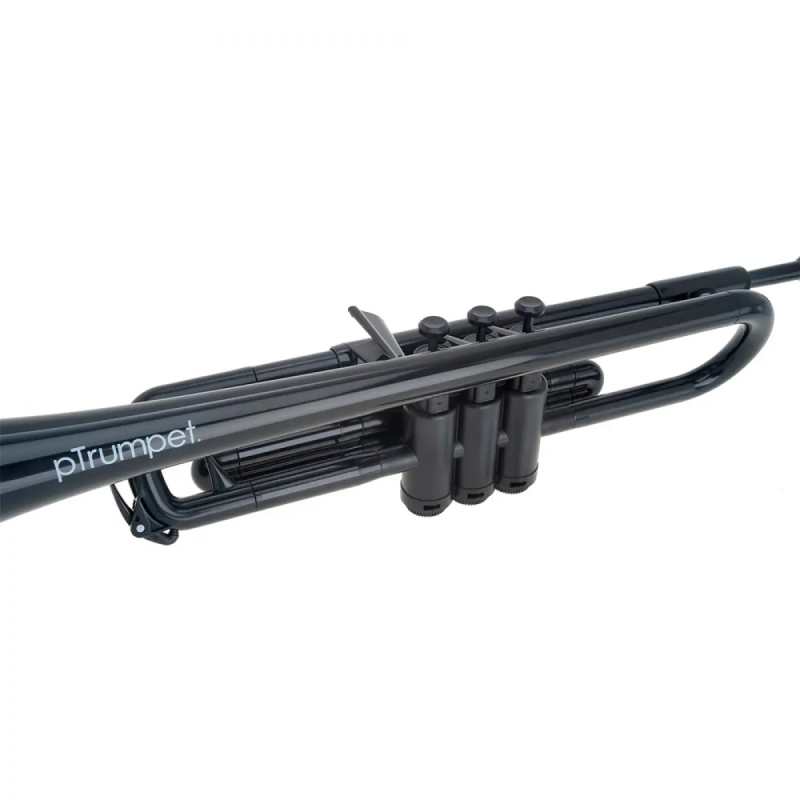 PTrumpet Plastic Trumpet in Black with Bag - Image 3