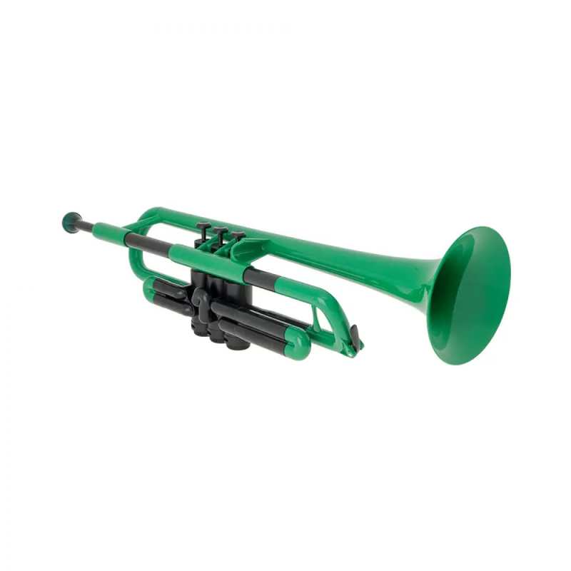 PTrumpet Plastic Trumpet in Green with Bag - Image 3