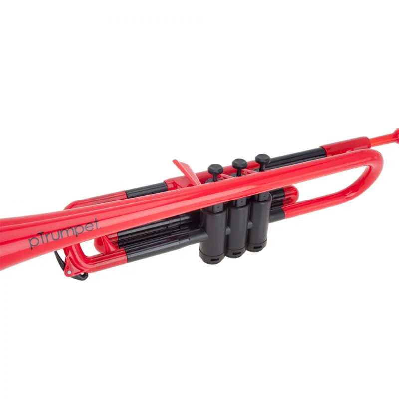 PTrumpet Plastic Trumpet in Red with Bag - Image 3